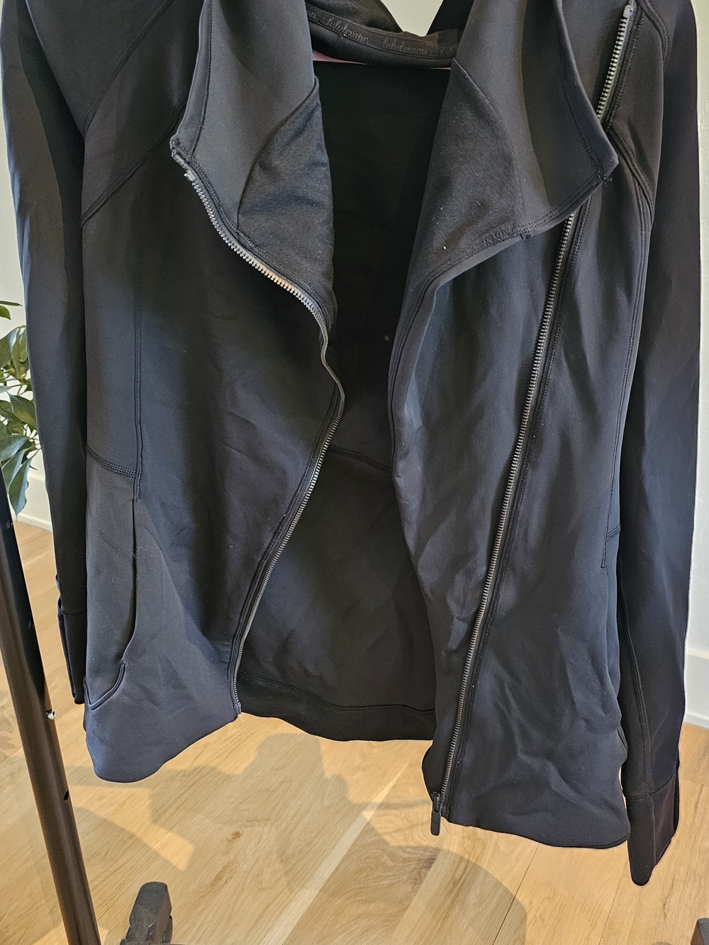 lululemon athletica Black Lightweight Asymmetrical Zip Jacket